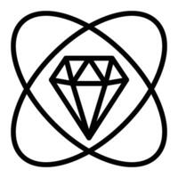 Core Values Glyph Icon Design For Personal And Commercial Use vector