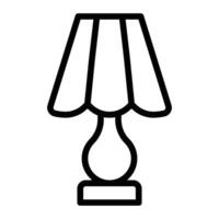 Table Lamp Glyph Icon Design For Personal And Commercial Use vector