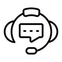 Customer Support Glyph Icon Design For Personal And Commercial Use vector