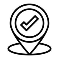 Check Point Glyph Icon Design For Personal And Commercial Use vector