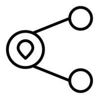 Share Location Glyph Icon Design For Personal And Commercial Use vector