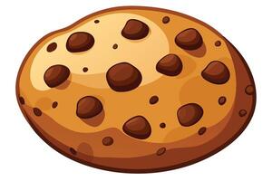Chocolate Chip Cookie Illustration vector