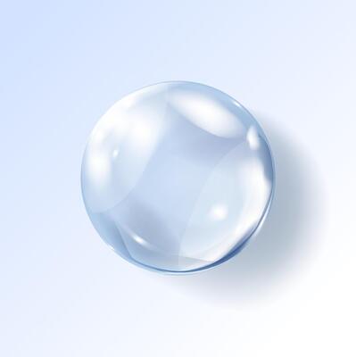 Bubble. Hyaluronic acid bubble.