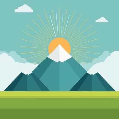 Mountain and Sunrise 89810