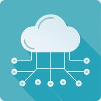 Small node connected to main cloud 90013 vector