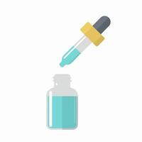 Serum with Pipette Cartoon vector