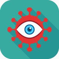 Virus with Evil Eye vector