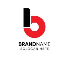 Creative B logo design template vector