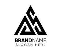 JS logo design template vector