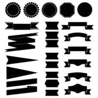 Simple and Elegant Ribbon Banners for Decorative Use vector