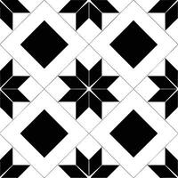 Abstract Star Tessellation Monochrome Geometric Design vector