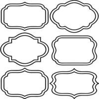 Classic Vintage Frames for Labels and Packaging Design vector