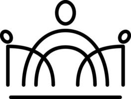 king crown icon aesthetics thin line sign Logo. Outline Crown Isolated Contour Symbol royal Illustration for your web and mobile app design concept vector