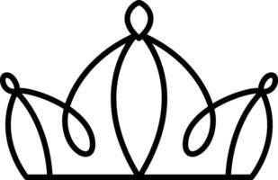 princess crown icon aesthetics line sign Logo. Outline Crown Isolated Contour Symbol Illustration for your web and mobile app design concept vector