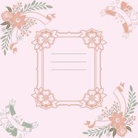 Pale Peach Wedding Grunge Background Collection vector