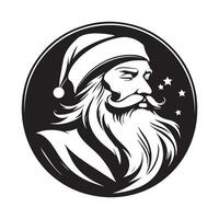 Natal Santa Christmas Image and logo Illustrations isolated on white background vector