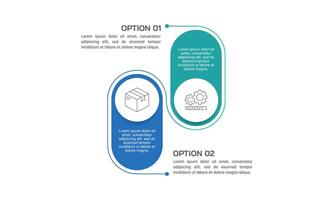 Infographic 2 options for work and results. Presentation, Data, Plan and Strategy. vector
