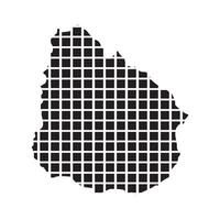 Uruguay Map symbol Icon vector
