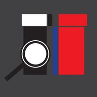 power gift search icon flat illustration vector