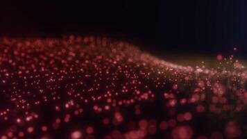 Abstract Red and Yellow Particle Flow video