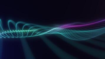 Multicolor Gradient Particle Wave Background video
