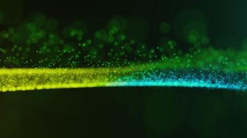 Abstract background with green and blue lights video