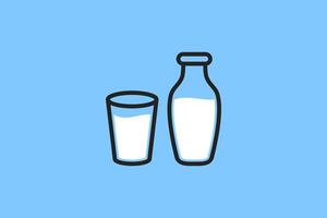 fresh milk icon flat design vector