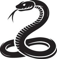 a black and white snake logos vector