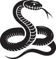 a black and white snake vector