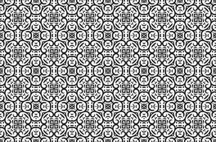 Damask seamless pattern. Black ornamental background for textile, wallpaper, scrapbook, silk, scarf. Classic interlacing backdrop with scrolls vector