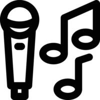 Sing, Song, Singing Outline Icon vector