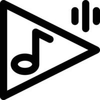 Music Playing, Music Player Outline Icon vector