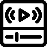 Live Streaming Entertainment Outline Icon vector