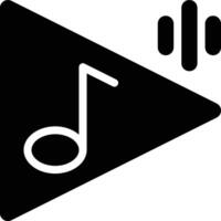 Music Playing, Music Player Glyph Solid Icon vector