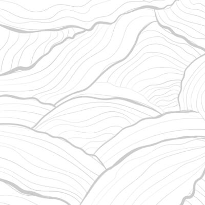 pattern with white hand drawn waves illustration.