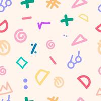 Seamless pattern with colorful geometric figures. background for your design vector