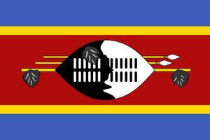 Flag of Eswatini vector