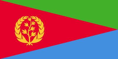 Flag of Eritrea vector