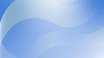 Royal blue wavy lines modern design Loop-able geometrical background video