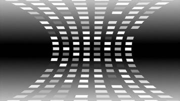 white color appearing and disappearing square shapes 3d technological design loop able geometrical background video