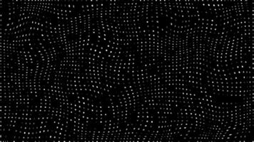 white moving circular dots abstract design loop able dark geometrical background video
