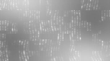 white shiny and glowing circular dots gradient design loop able geometrical background video
