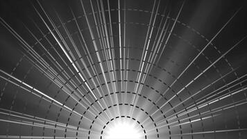 white color rotating optical flair gradient design loop able dark geometrical background video