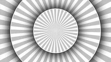 white retro circle radial rotating ray abstract Loop-able geometrical background for presentation purpose video