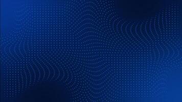 Royal blue color moving circular dots abstract design loop able dark geometrical background video