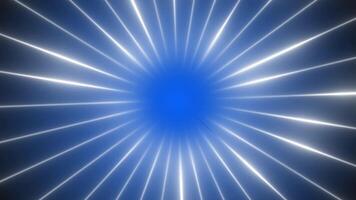 Royal blue color rotating glowing lines and shiny lines gradient design loop able geometrical background video