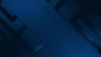 Royal blue color dark glossy geometrical pattern rectangular shapes luxury background video