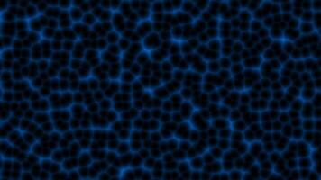 Royal blue color cell pattern mesh design Loop-able abstract dark background video