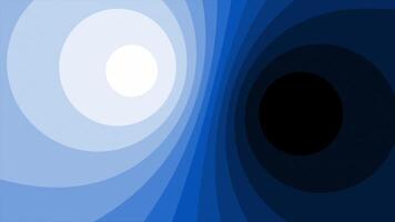 Royal blue and black circular shades wiggling abstract design Loop-able gradient background video