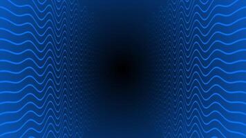 Royal blue color wavy lines modern design seamless dark loop able geometrical background video
